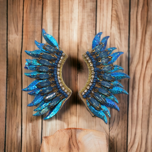 Mermaid Feather Earrings