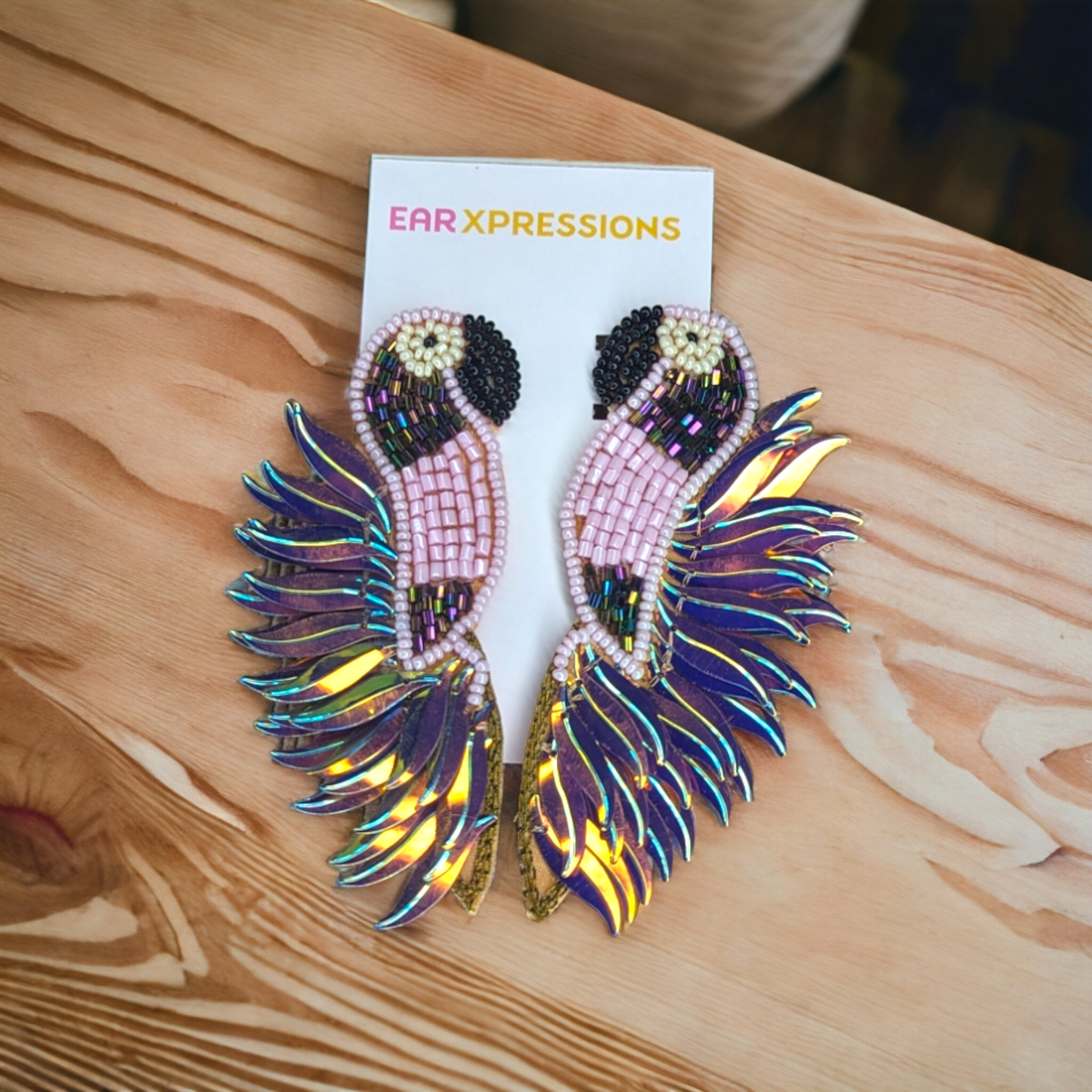 Iridescent Flamingos