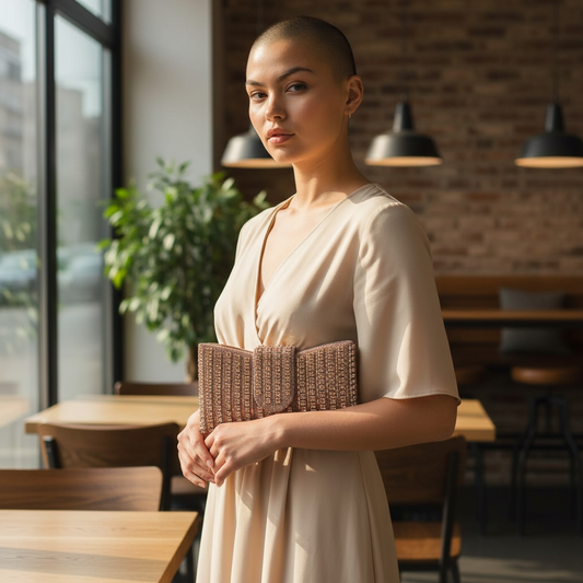 Marilyn Gold Bow Clutch Purse